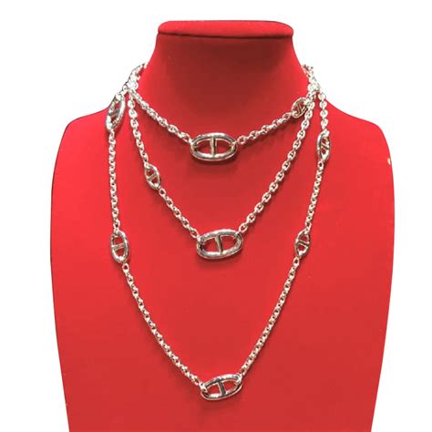 collier hermes femme argent|bijouterie en argent hermes.